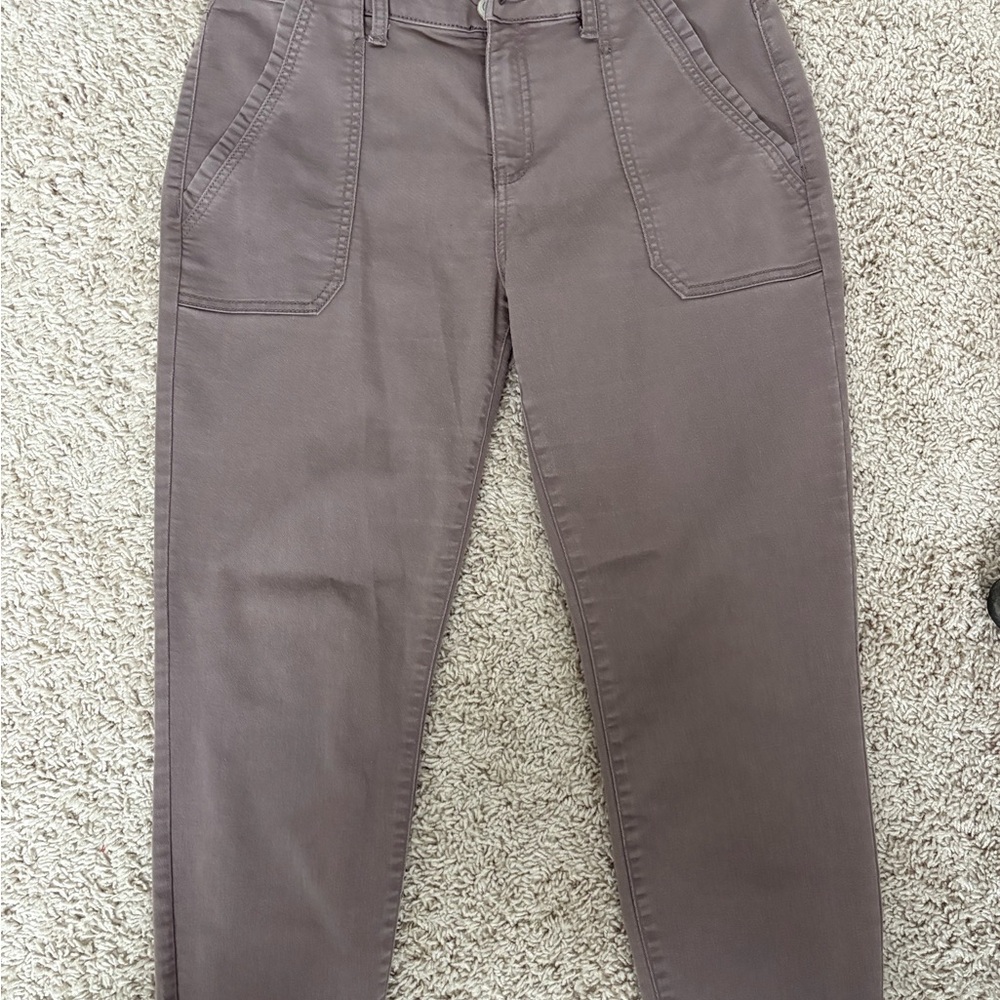 Knox Rose Straight-Leg Utility Pants in Taupe